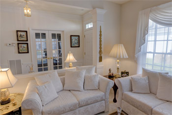 Senior community home interior by developer Del Webb, Easton, Maryland.