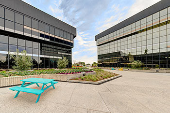 360-degree view of the Elevate podium (inner courtyard) on Harbor Blvd.
