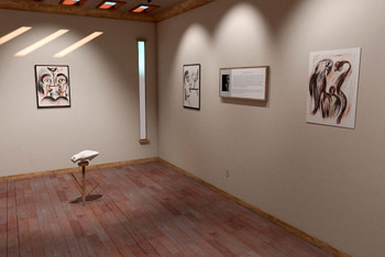A virtual gallery tour for the artwork of Rafael Perea de la Cabada