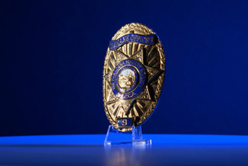 360º rotation of Humane Society badge for Pasadena