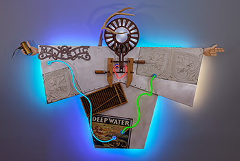 Deep Water neon artwork - Lili Lakich